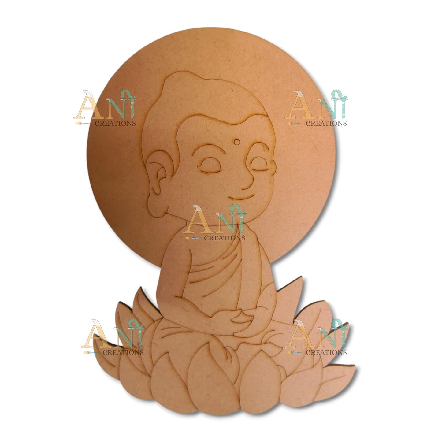 Baby Buddha MDF Cutout