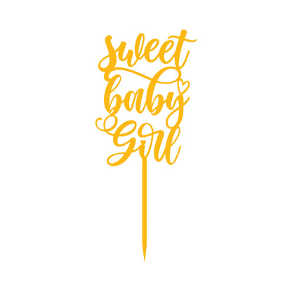 Baby Girl 1 Cake Topper