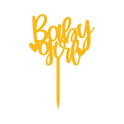 Baby Girl 3 Cake  Topper