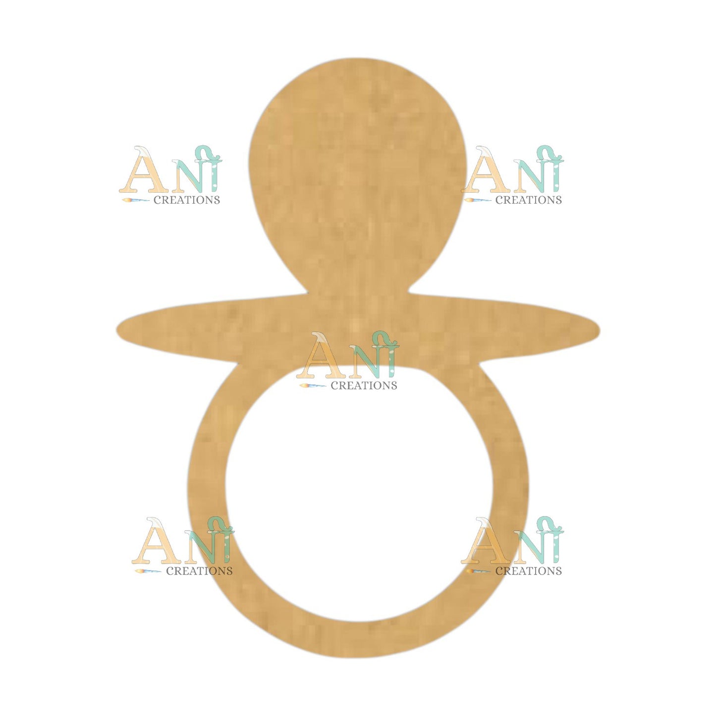 Baby Teether 2  MDF Cutout