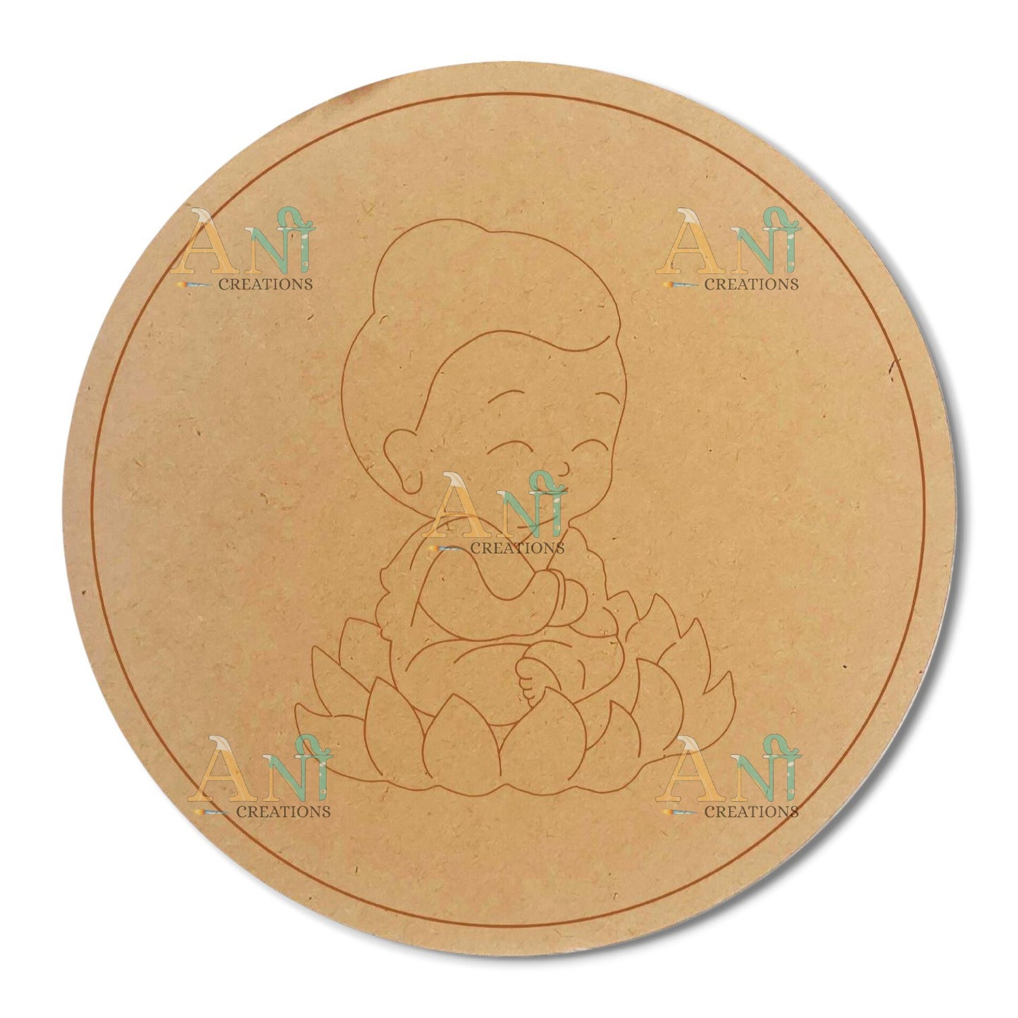 Buddha 02 MDF Cutout Premarked