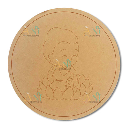 Buddha 02 MDF Cutout Premarked