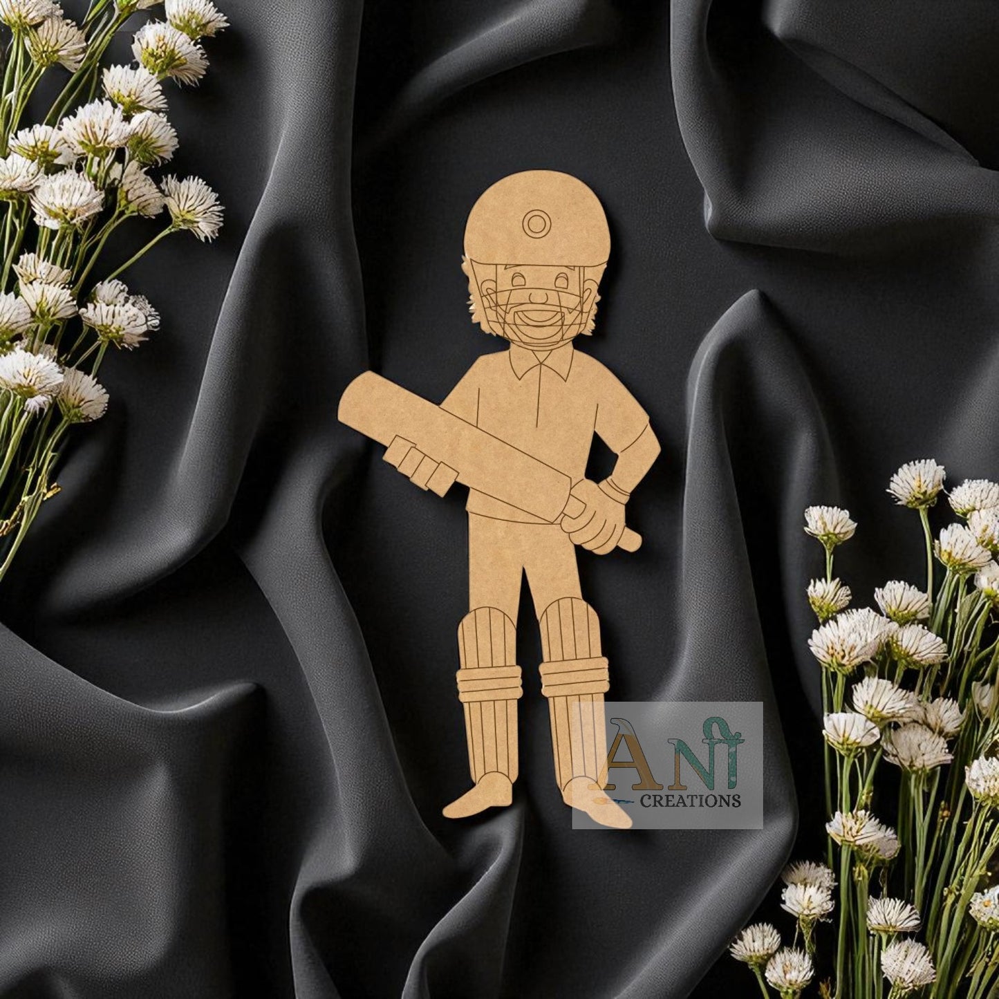 Batsman Cricket MDF Cutout