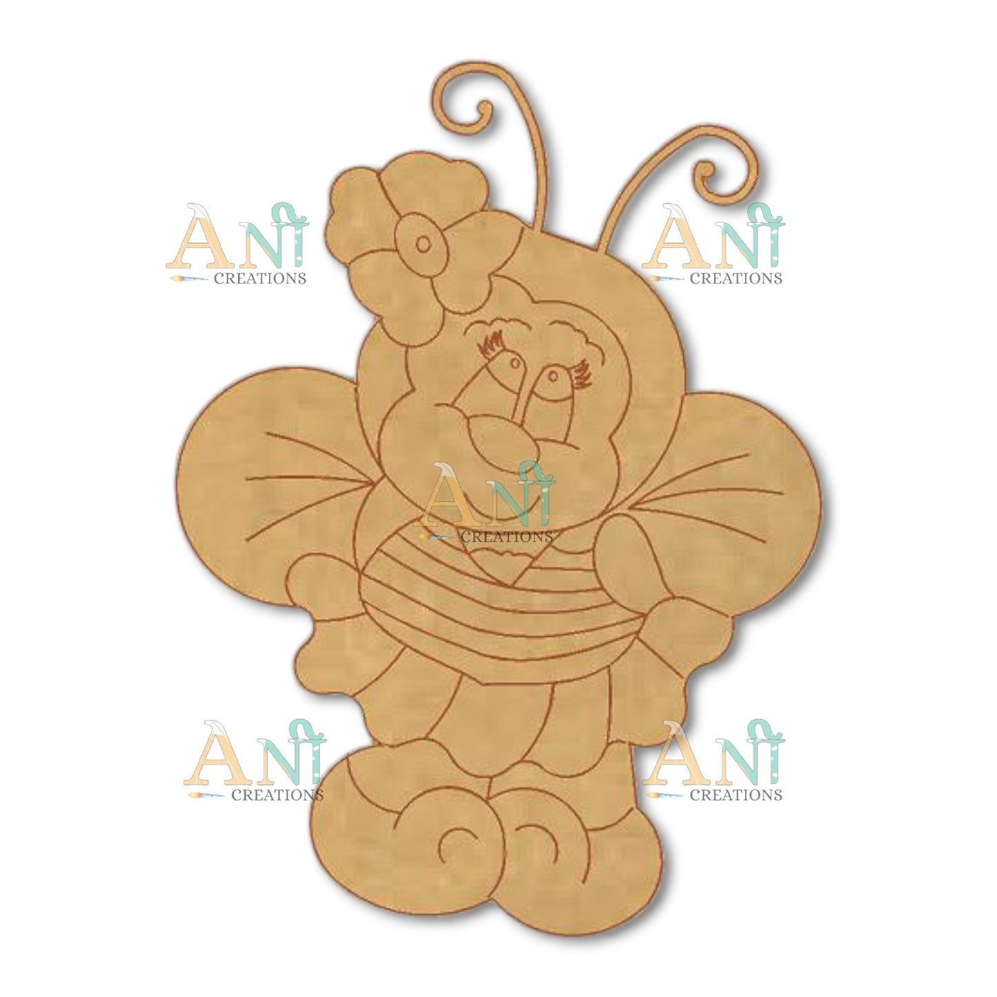 Bee 3 MDF Cutout