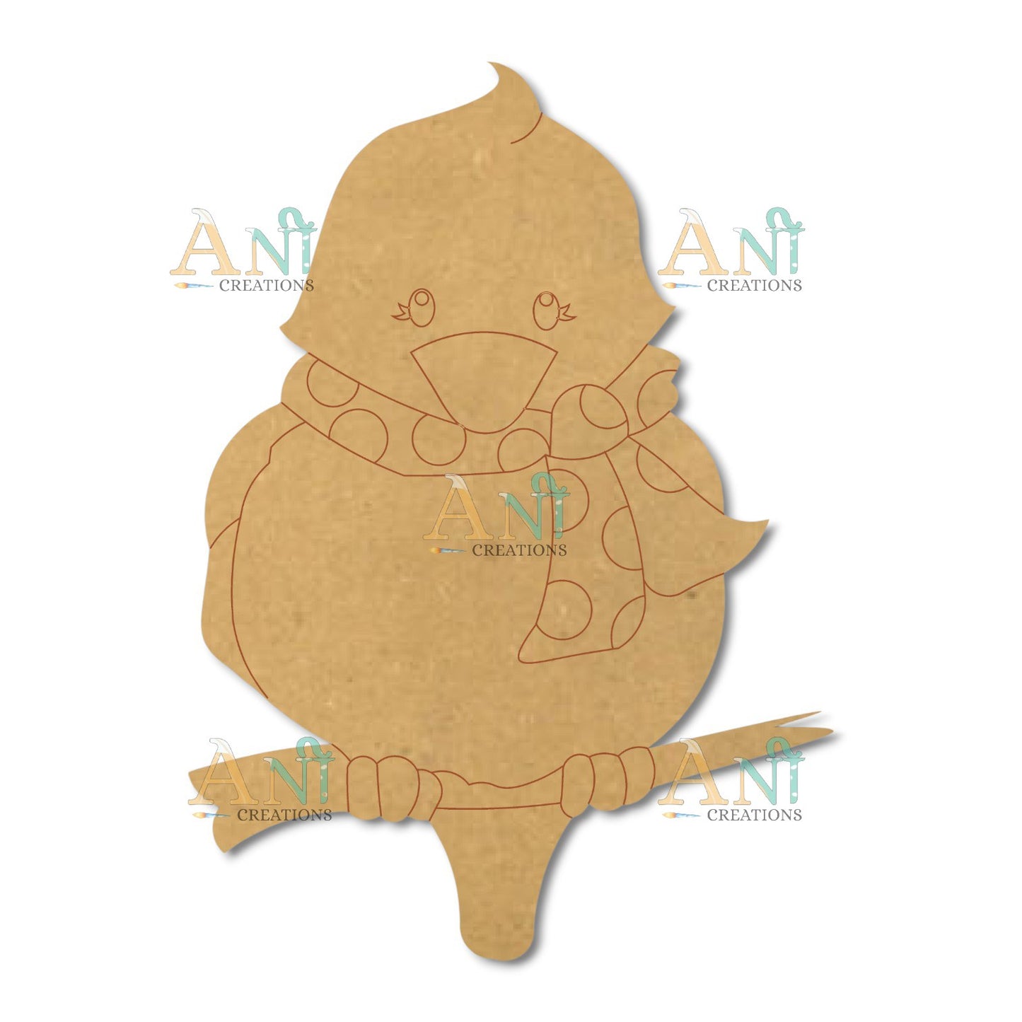 Bird 3 MDF Cutout