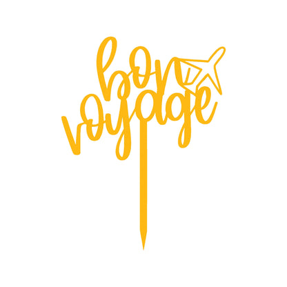 Bon Voyage Cake Topper