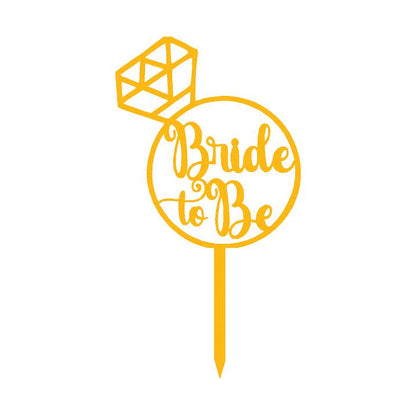 Bride To Be 1 Cake  Topper