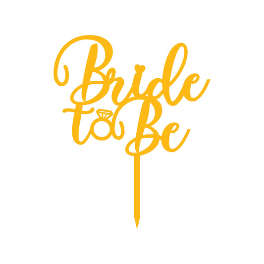 Bride To Be 2 Cake  Topper