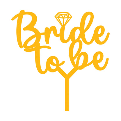 Bride To Be 3 Cake  Topper