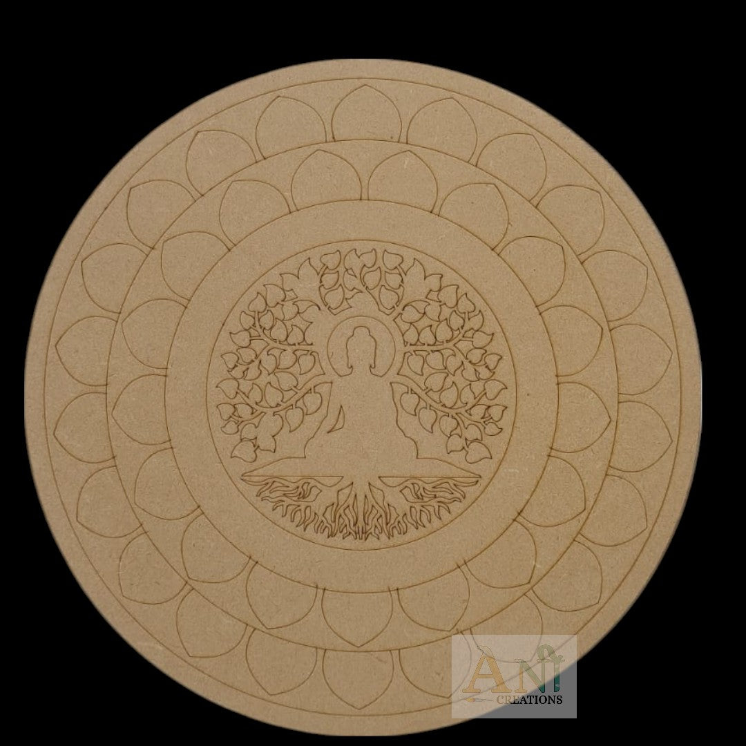 Budhha mandala 6 MDF Premarked