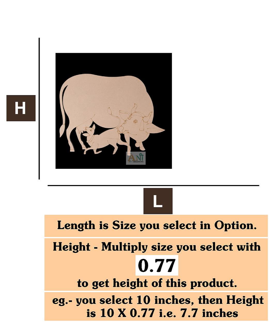 Cow Calf 3 MDF Cutout