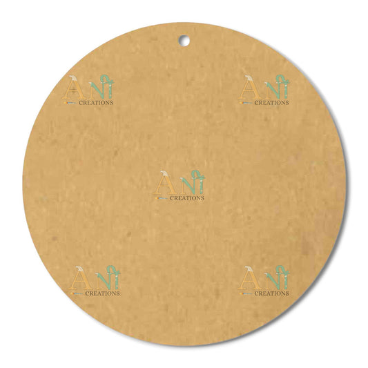 Round Base With 1 Hole Cutout MDF Design