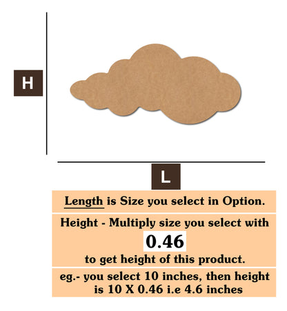 Cloud 01 MDF Cutout