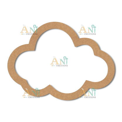 Macrame Ring Cloud 01 MDF Cutout