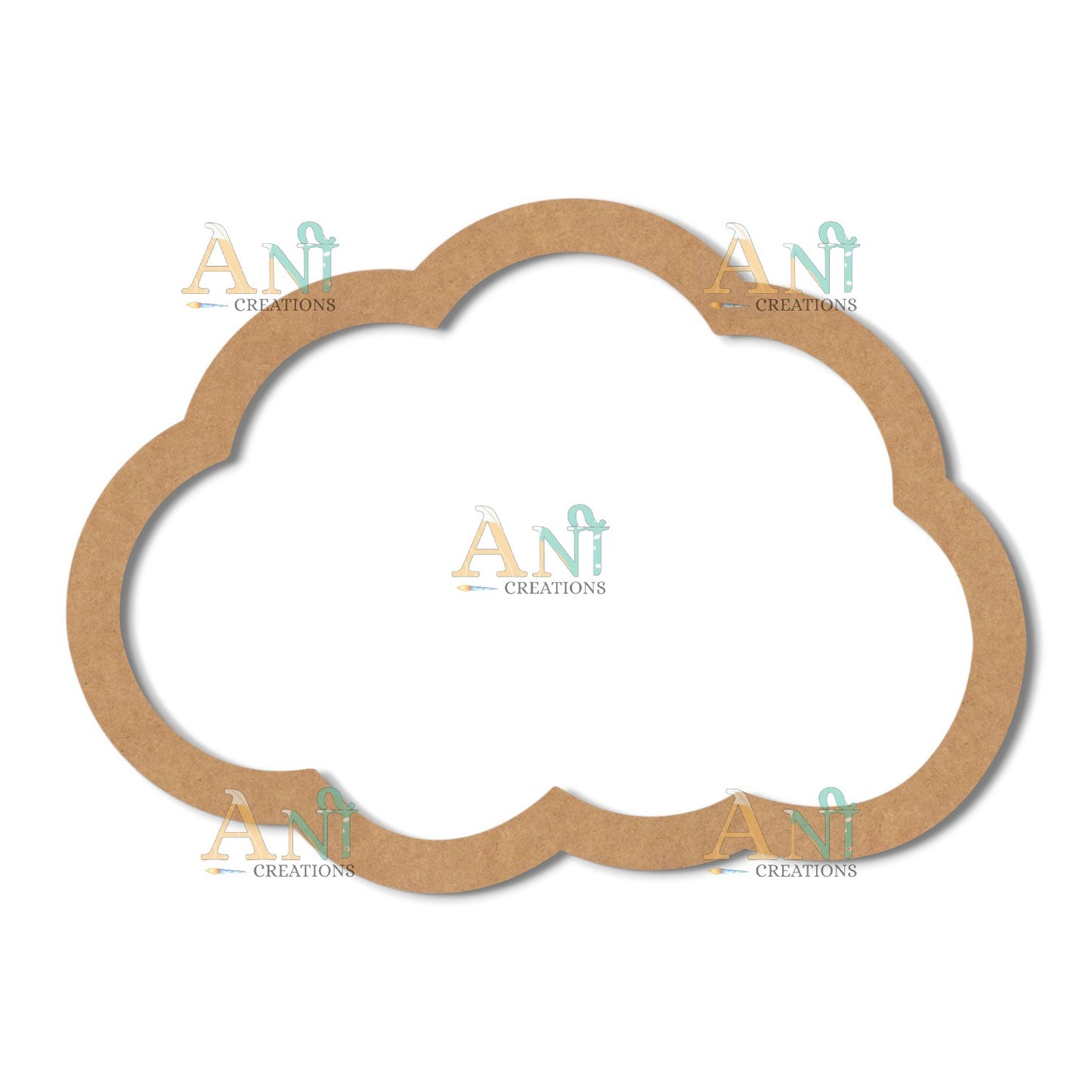Macrame Ring Cloud 02 MDF Cutout
