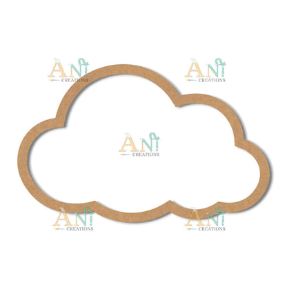 Macrame Ring Cloud 04 MDF Cutout