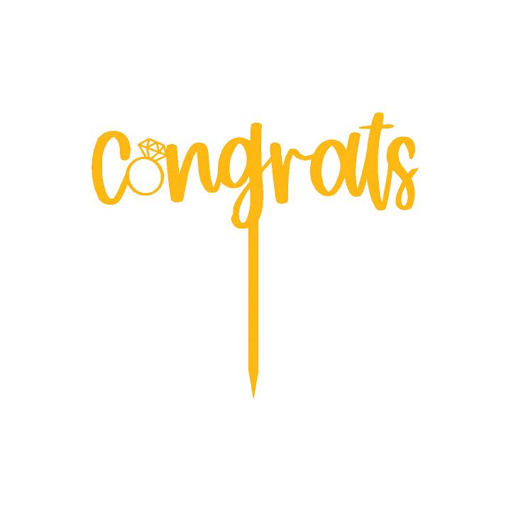 Congrats Cake Topper