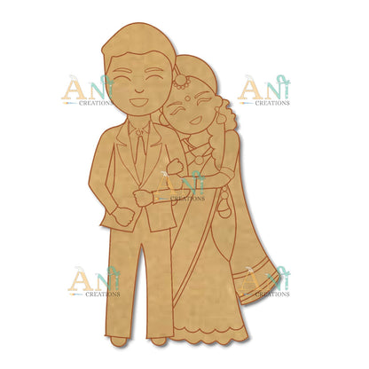 Couple 2  MDF Cutout