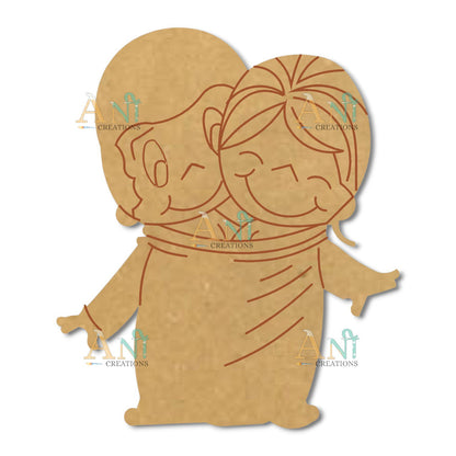 Couple 4  MDF Cutout