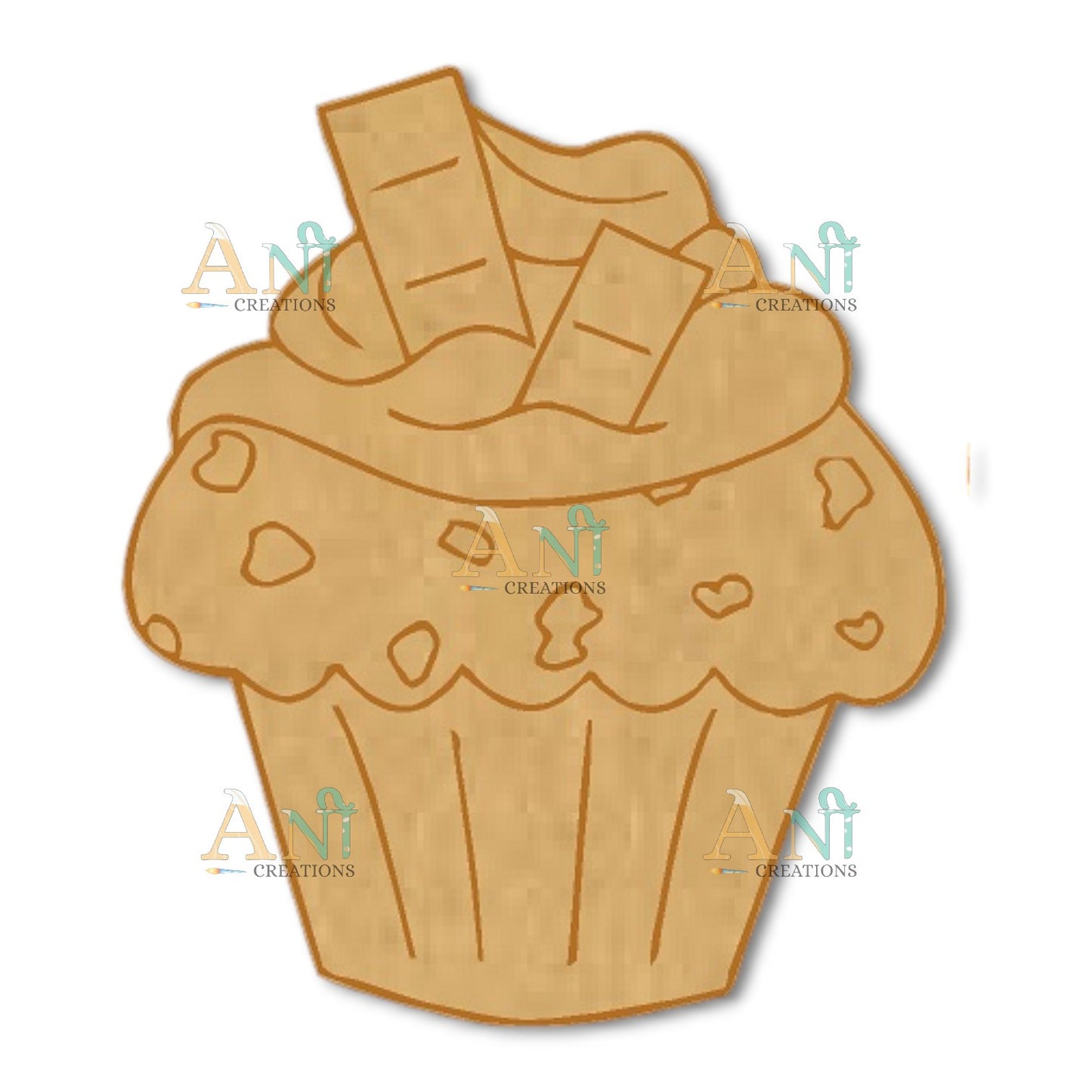 Cupcake  2 MDF Cutout