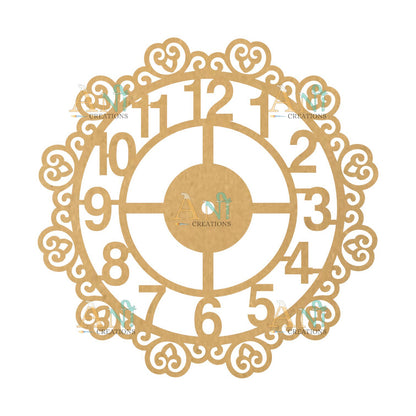 Designer clock 1 MDF Cutout