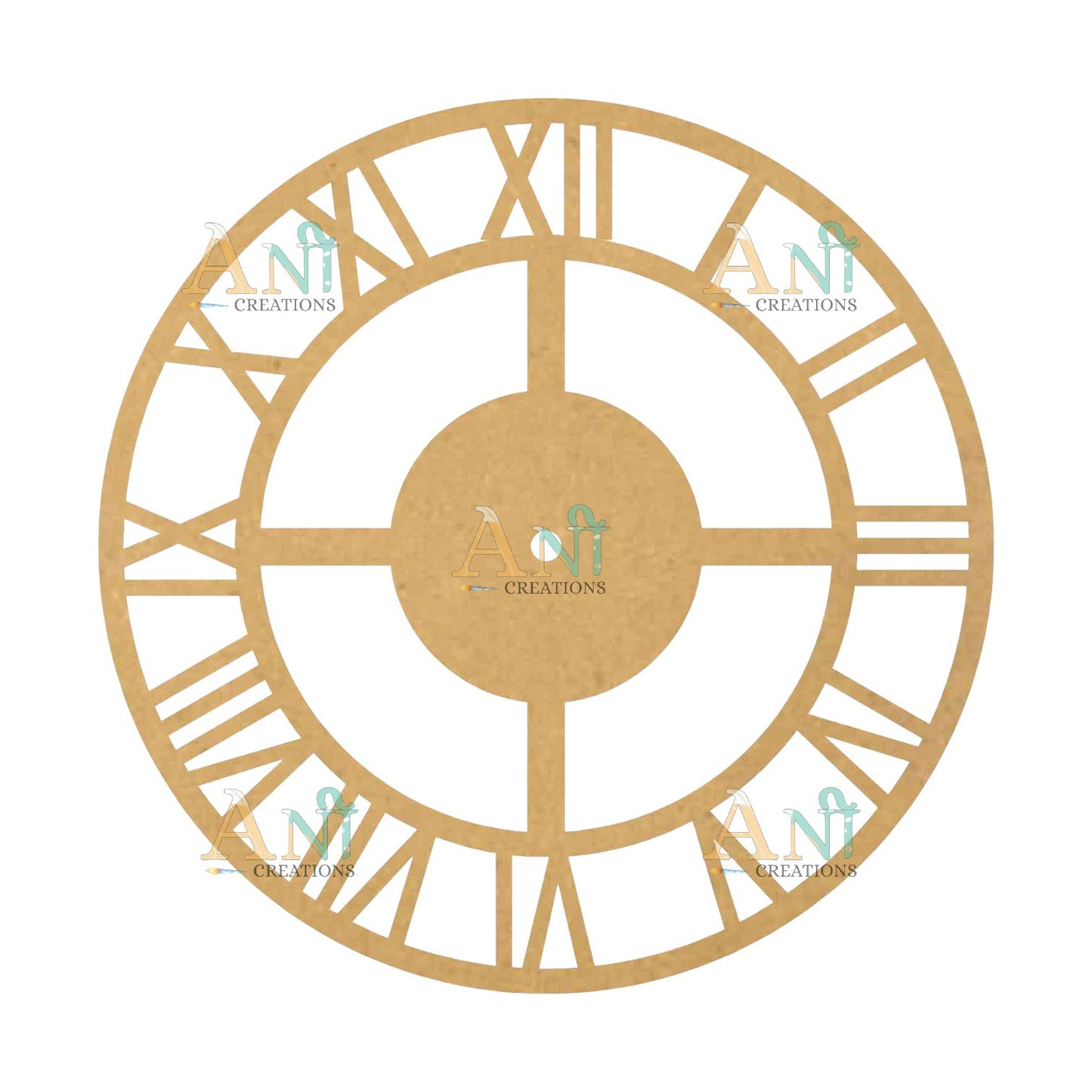 Designer clock 4 MDF Cutout