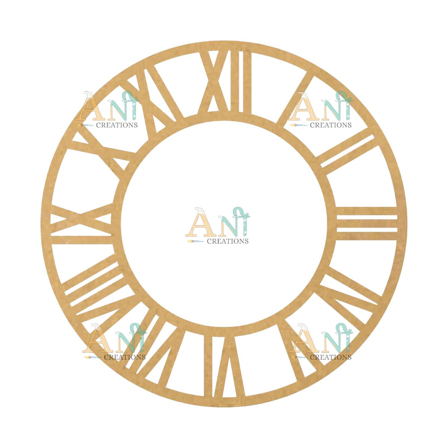 Designer clock 5 MDF Cutout