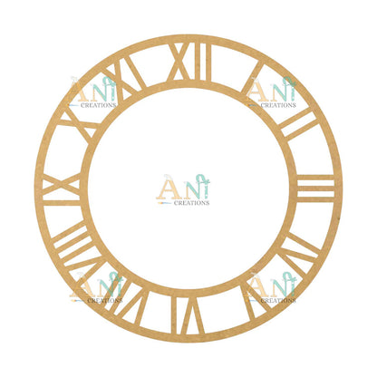 Designer clock 6 MDF Cutout