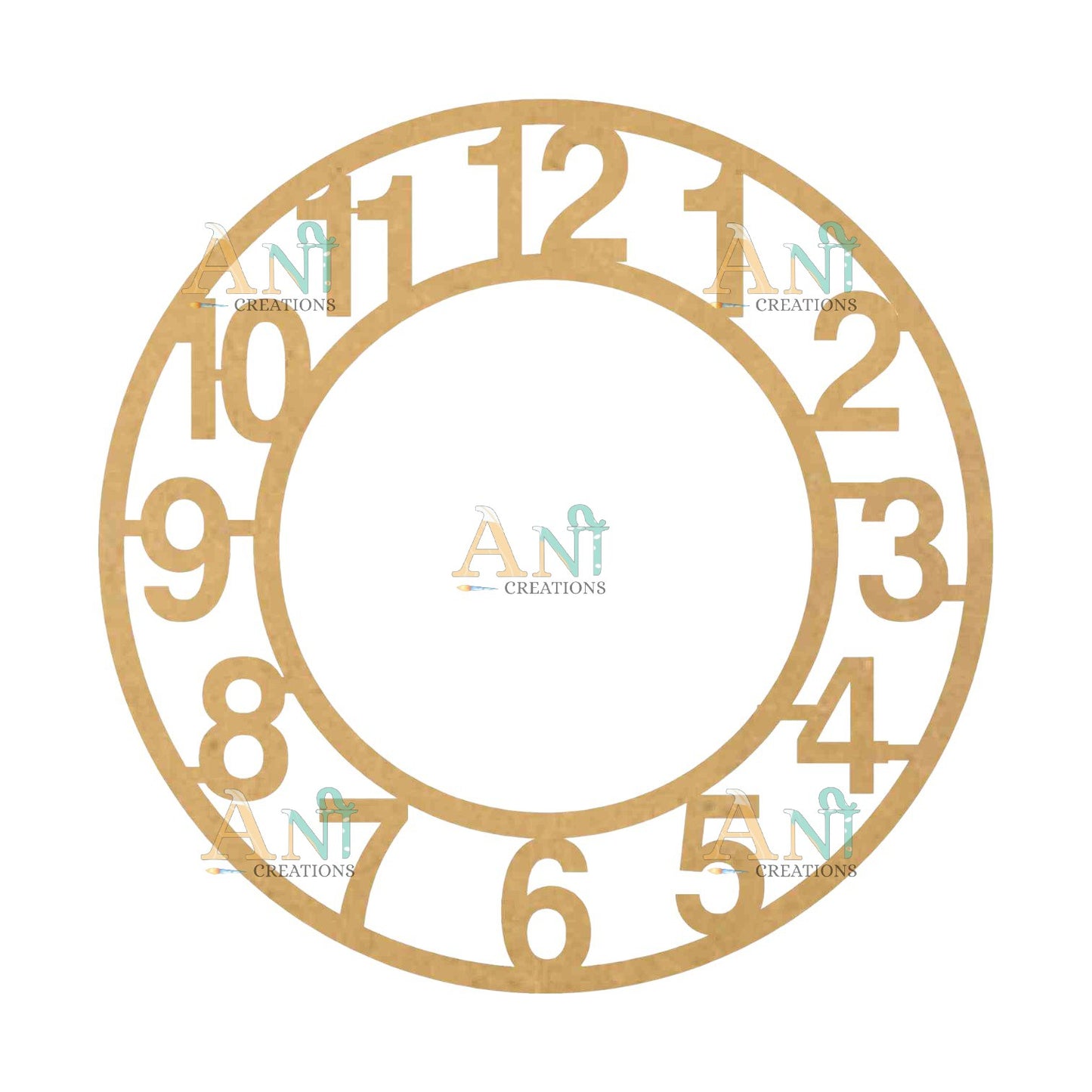 Designer clock 8 MDF Cutout