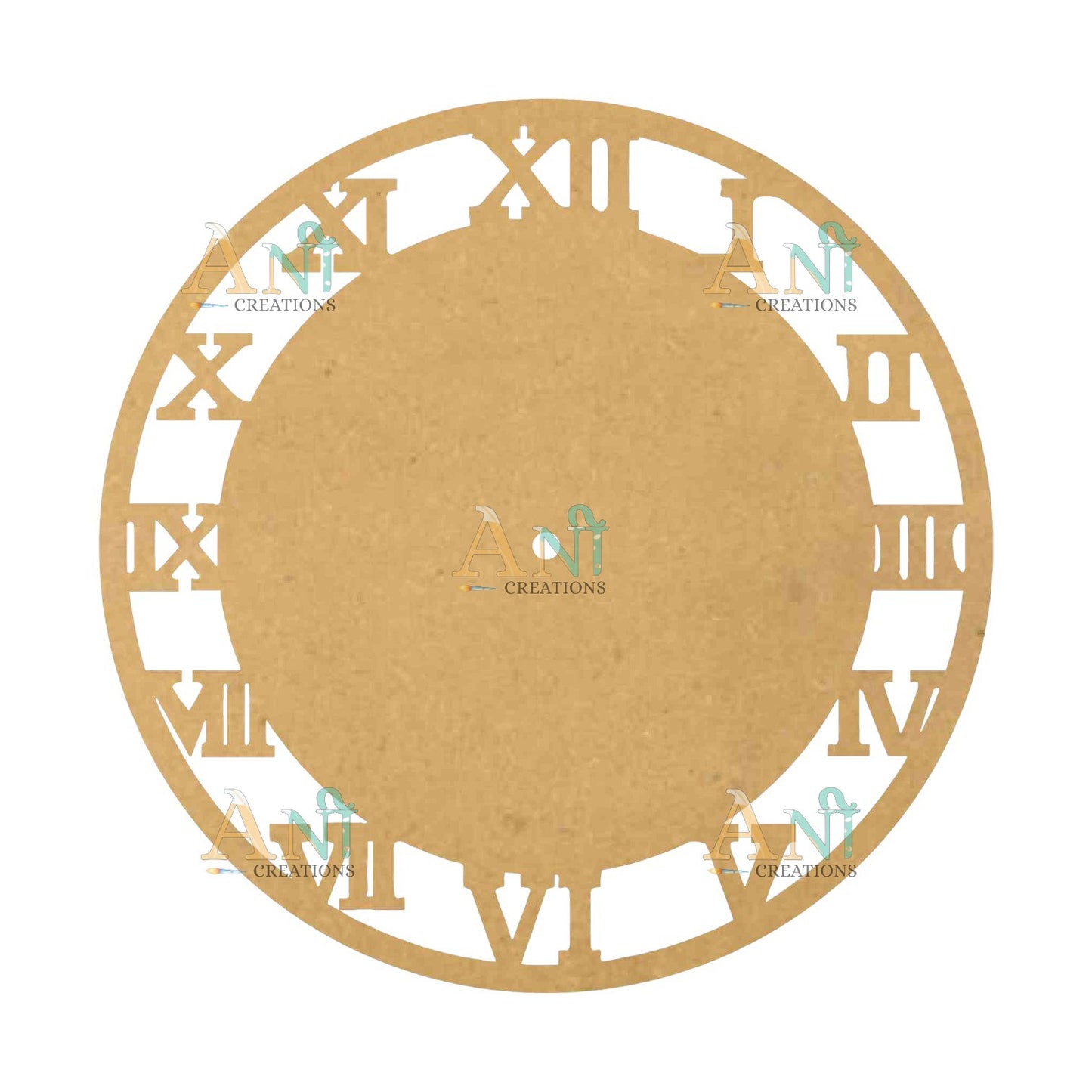 Designer clock 9 MDF Cutout