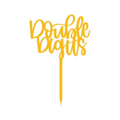 Double Digits Cake Topper