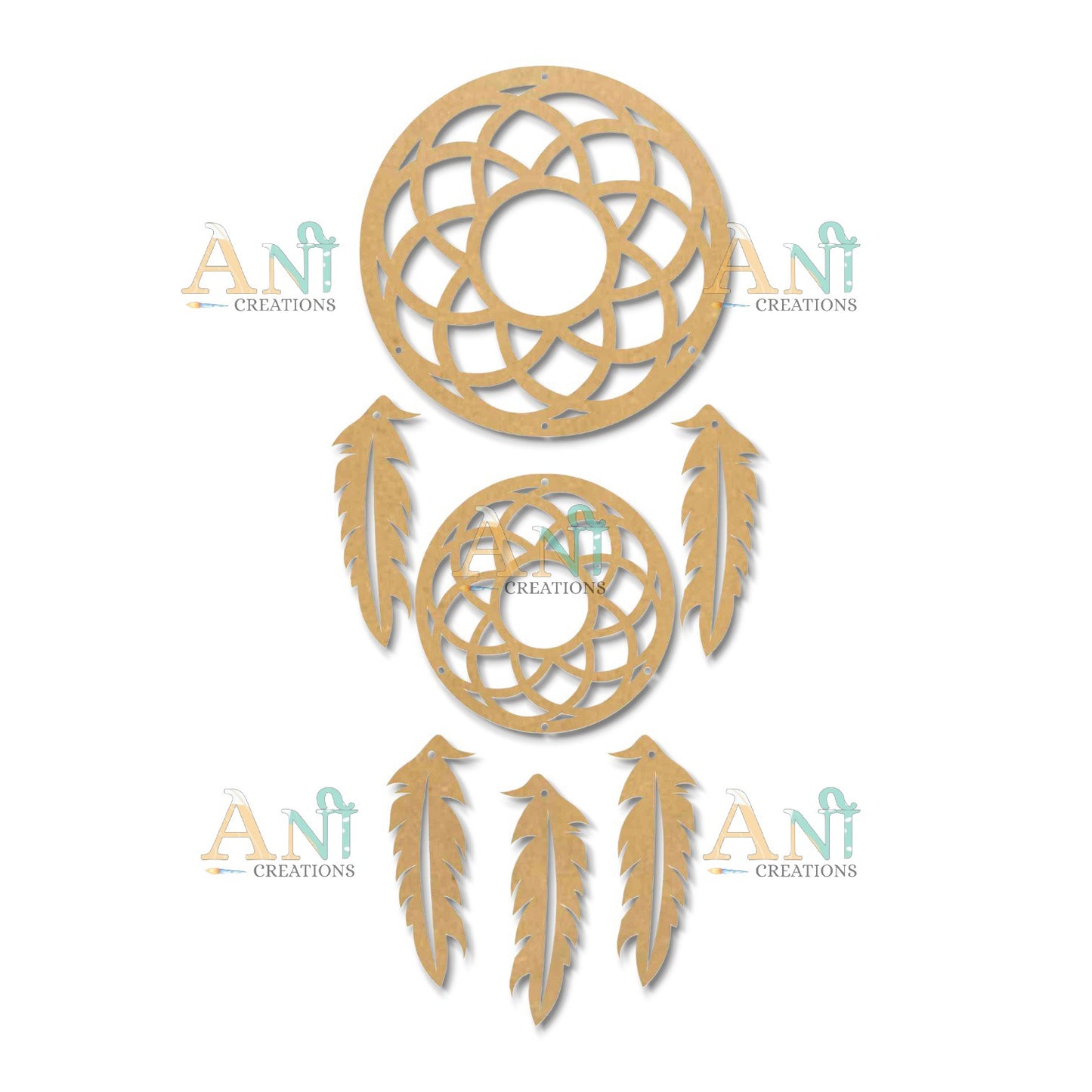 Dream catcher 8 MDF Cutout