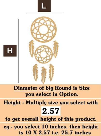 Dream catcher 8 MDF Cutout