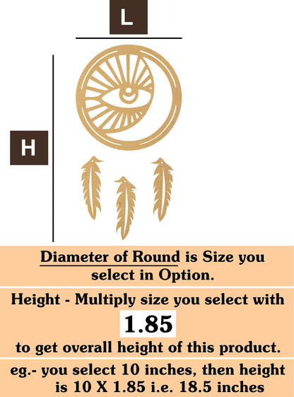 Dream Catcher MDF cutout 1