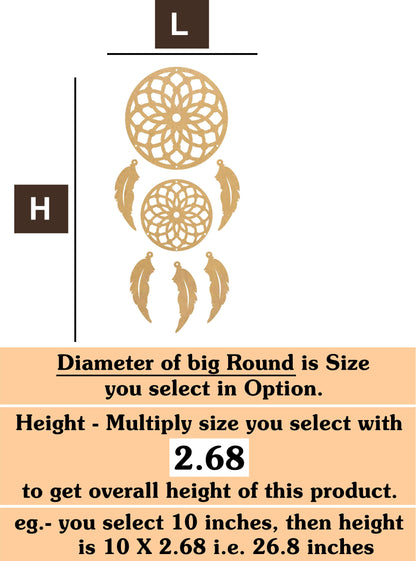 Dream catcher 9 MDF Cutout