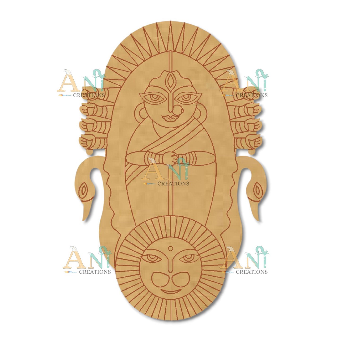 Durga mata ji 1 MDF Cutout