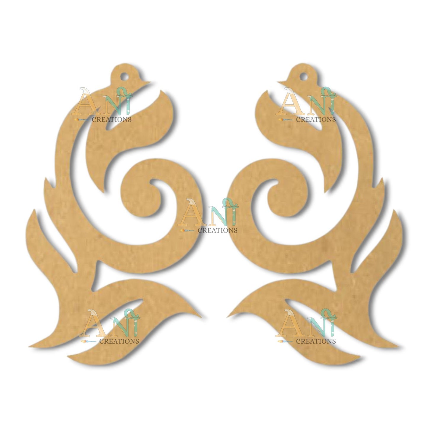 Earring 22 MDF  cutout