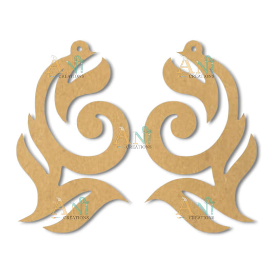 Earring 22 MDF  cutout