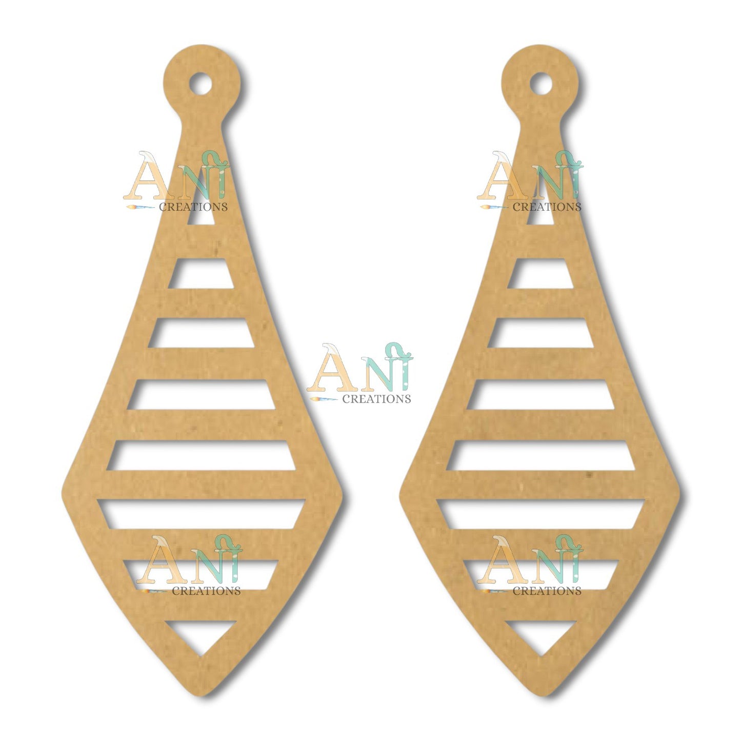 Earring 30 MDF  cutout
