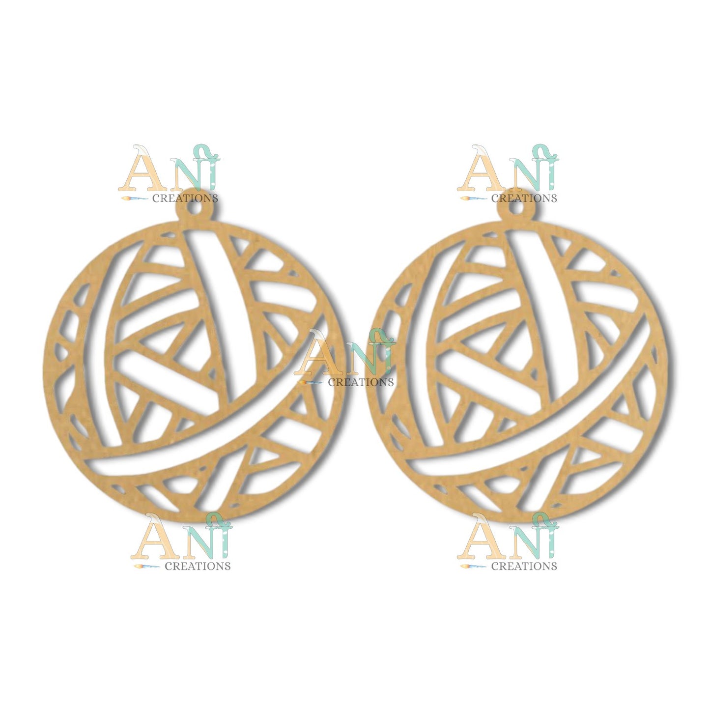 Earring 34 MDF  cutout