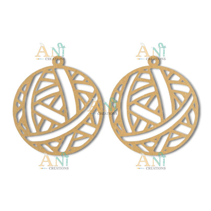 Earring 34 MDF  cutout