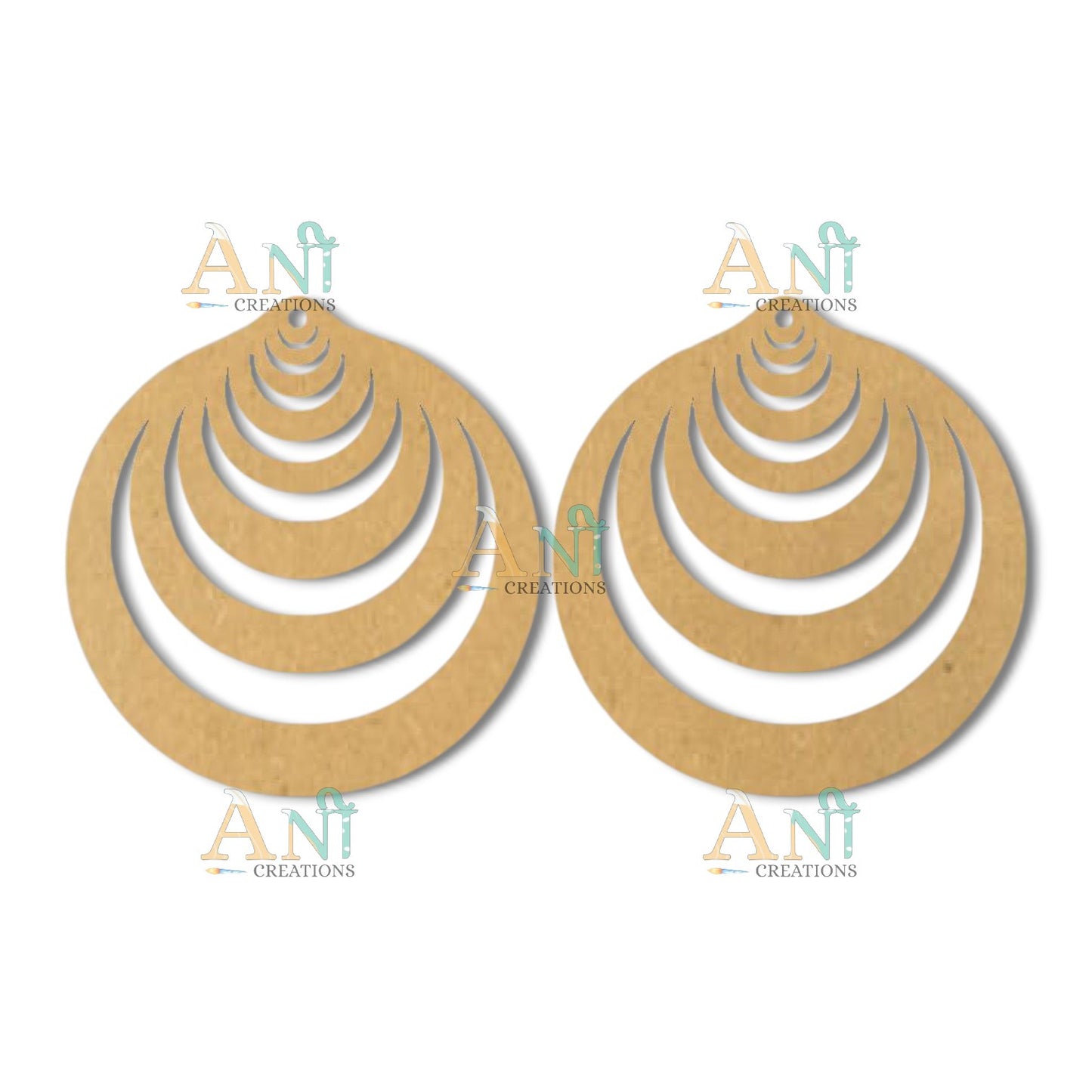 Earring 40 MDF  cutout