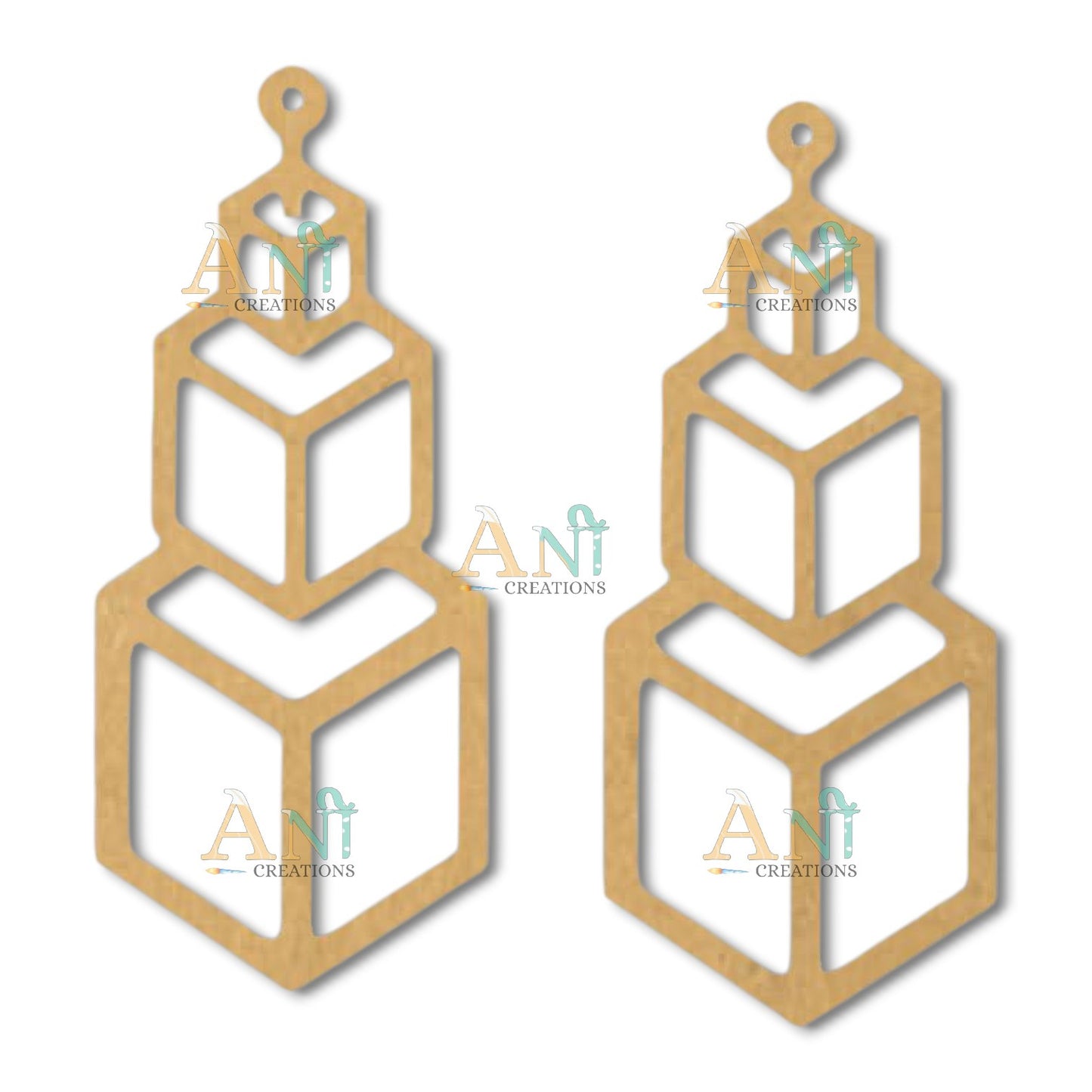 Earring 51 MDF  cutout