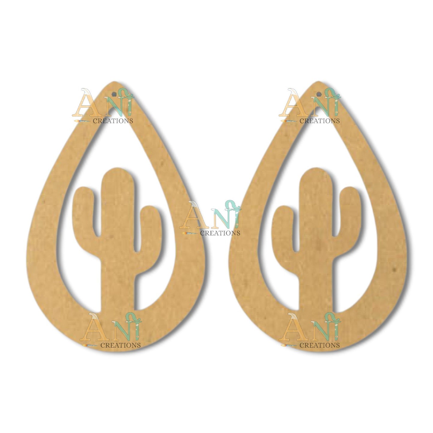 Earring 60 MDF  cutout