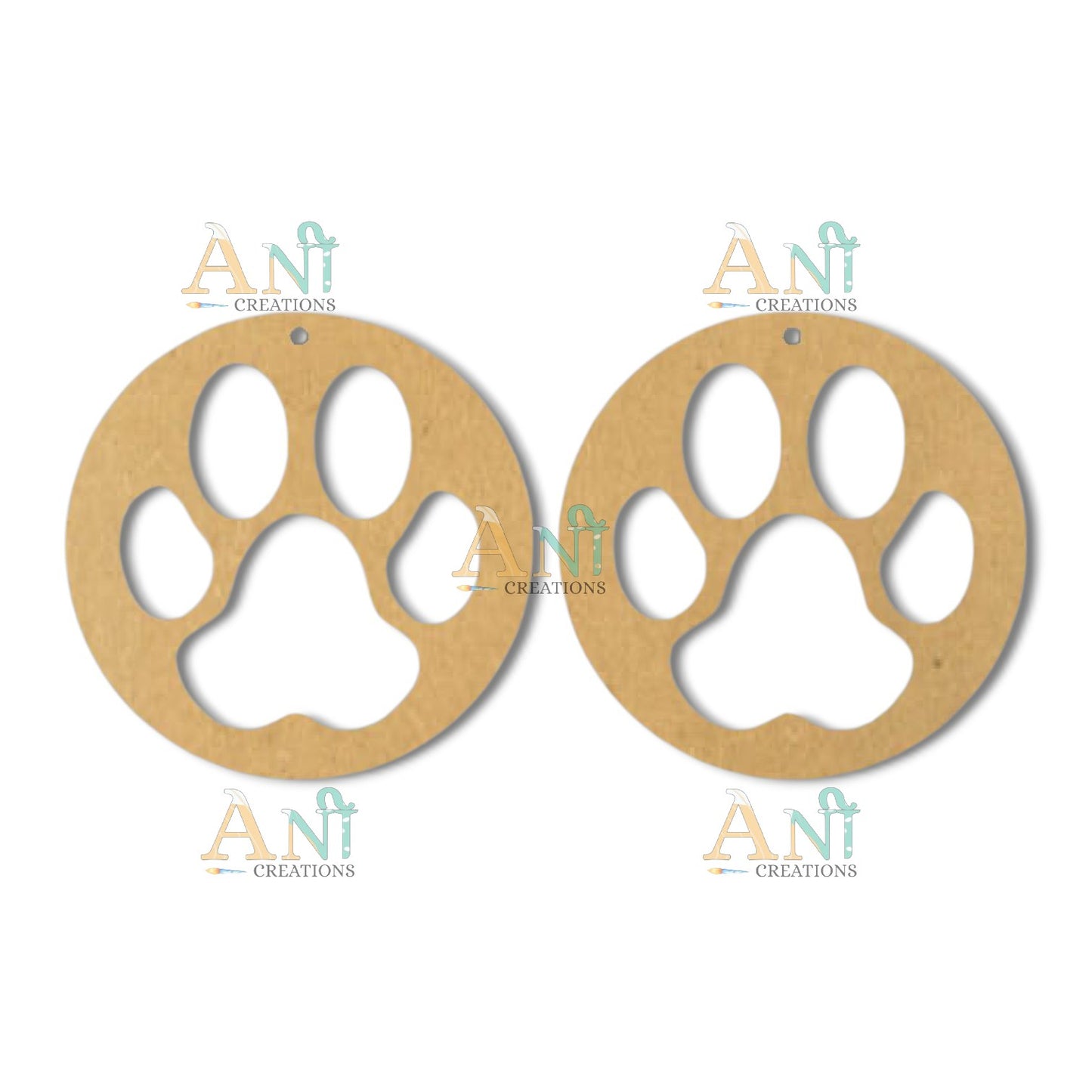 Earring 64 MDF  cutout