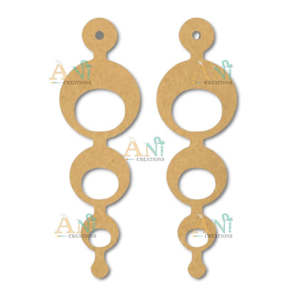 Earring 65 MDF  cutout