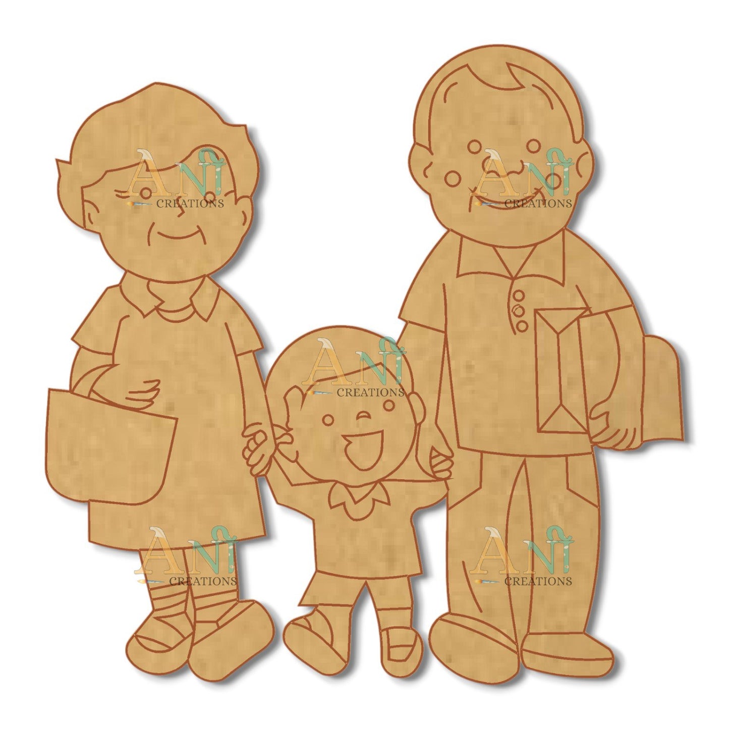 Family  5  MDF Cutout