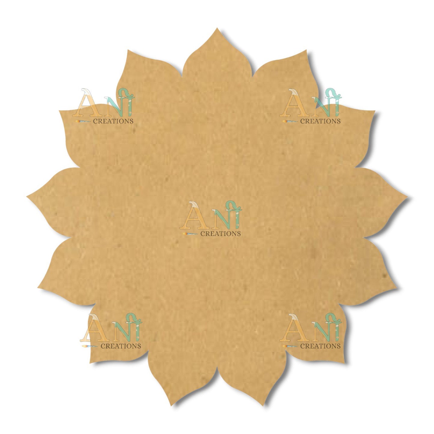 Floral Mandala Round MDF