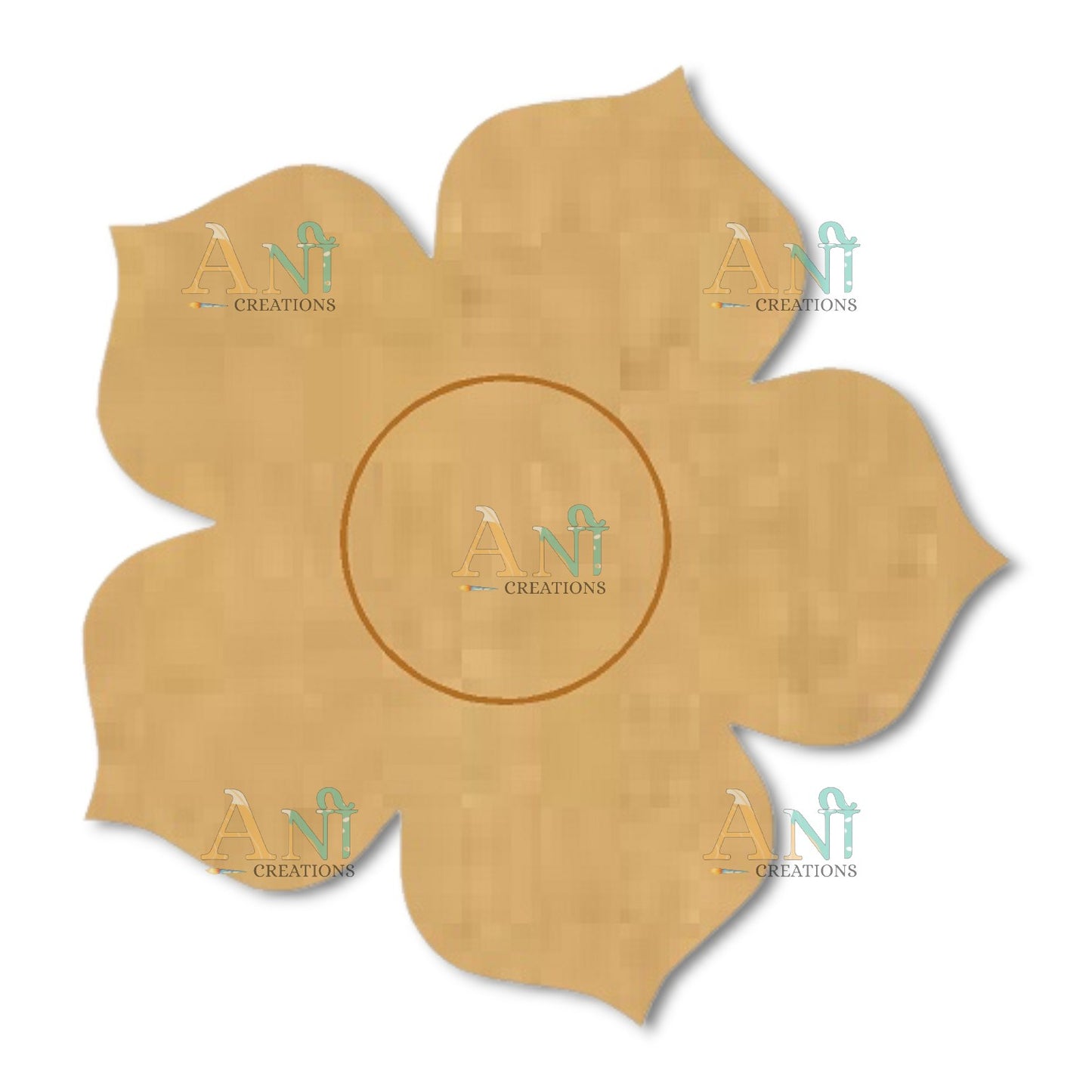 Flower 8 MDF Cutout