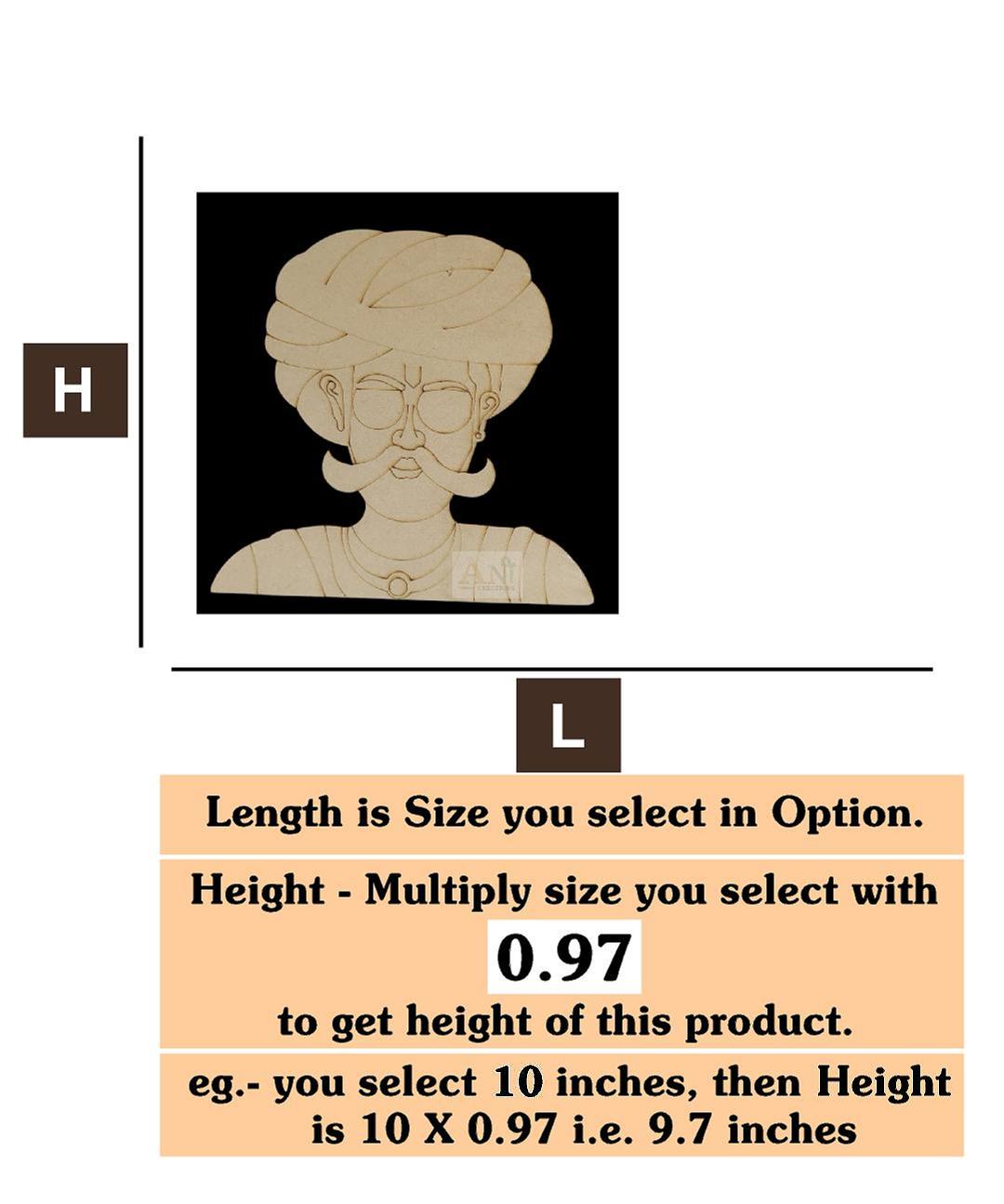 Padharo saa man 3 MDF Cutout